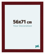 Como MDF Photo Frame 56x71cm Wine Red Swept Front Size | Yourdecoration.com