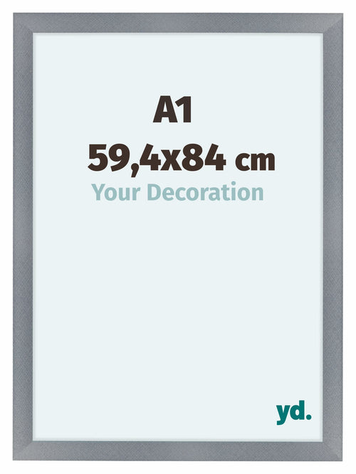 Como MDF Photo Frame 59 4x84cm A1 Aluminium Brushed Front Size | Yourdecoration.com