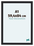 Como MDF Photo Frame 59 4x84cm A1 Black Woodgrain Front Size | Yourdecoration.com