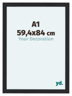 Como MDF Photo Frame 59 4x84cm A1 Black Woodgrain Front Size | Yourdecoration.com