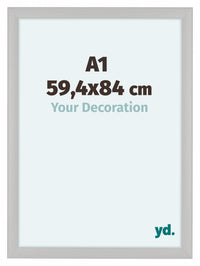 Como MDF Photo Frame 59 4x84cm A1 White Woodgrain Front Size | Yourdecoration.com