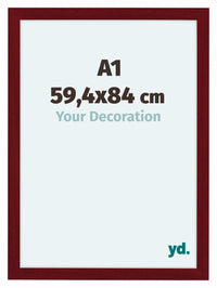 Como MDF Photo Frame 59 4x84cm A1 Wine Red Swept Front Size | Yourdecoration.com