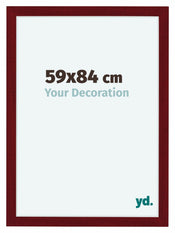 Como MDF Photo Frame 59x84cm Wine Red Swept Front Size | Yourdecoration.com