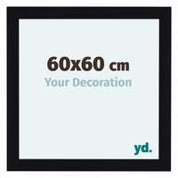Como MDF Photo Frame 60x60cm Black High Gloss Front Size | Yourdecoration.com