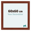 Como MDF Photo Frame 60x60cm Cherry Front Size | Yourdecoration.com