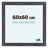 Como MDF Photo Frame 60x60cm Gray Swept Front Size | Yourdecoration.com