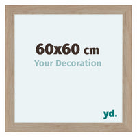 Como MDF Photo Frame 60x60cm Oak Light Front Size | Yourdecoration.com