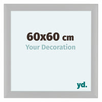 Como MDF Photo Frame 60x60cm White Woodgrain Front Size | Yourdecoration.com