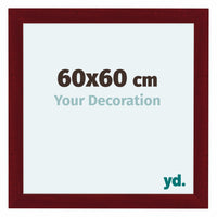 Como MDF Photo Frame 60x60cm Wine Red Swept Front Size | Yourdecoration.com