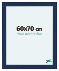 Como MDF Photo Frame 60x70cm Dark Blue Swept Front Size | Yourdecoration.com