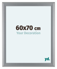 Como MDF Photo Frame 60x70cm Silver Matte Front Size | Yourdecoration.com