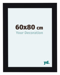 Como MDF Photo Frame 60x80cm Black High Gloss Front Size | Yourdecoration.com
