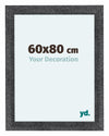 Como MDF Photo Frame 60x80cm Gray Swept Front Size | Yourdecoration.com