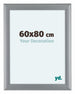 Como MDF Photo Frame 60x80cm Silver Matte Front Size | Yourdecoration.com