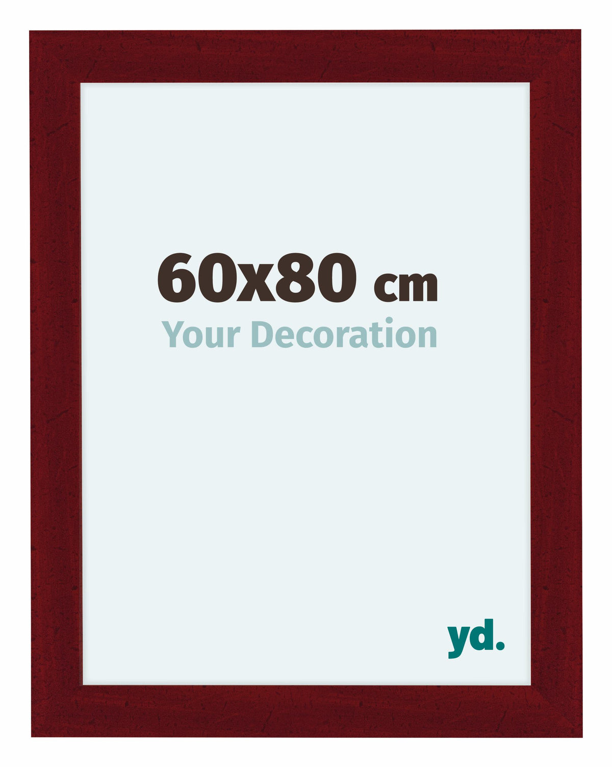 Como MDF Photo Frame 60x80cm Wine Red Swept Front Size | Yourdecoration.com