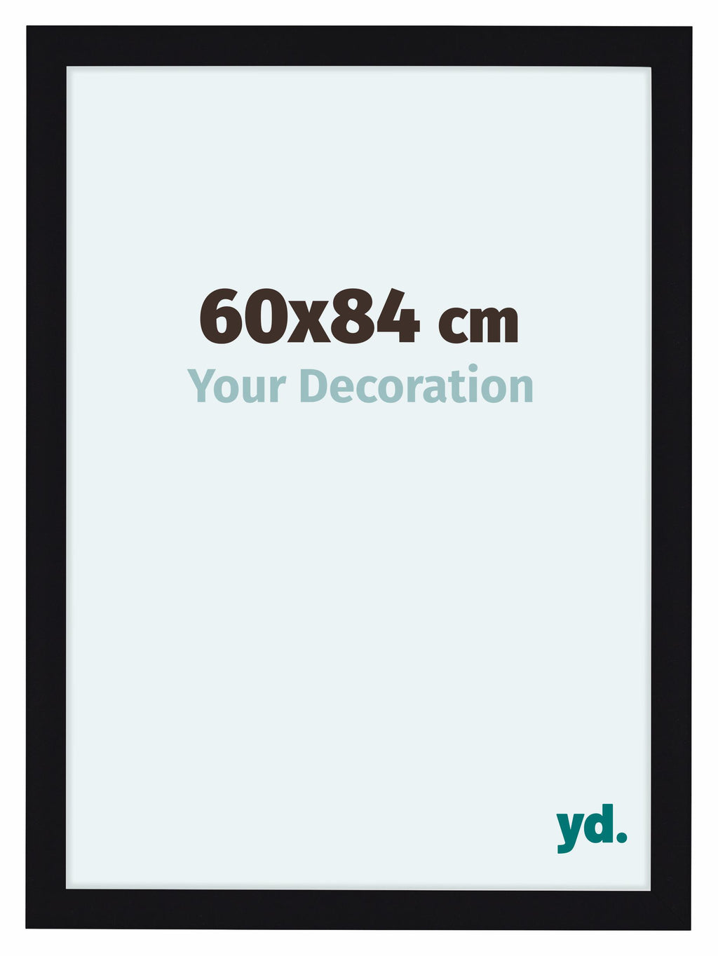 Como MDF Photo Frame 60x84cm Black High Gloss Front Size | Yourdecoration.com