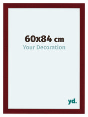Como MDF Photo Frame 60x84cm Wine Red Swept Front Size | Yourdecoration.com
