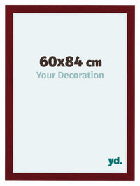 Como MDF Photo Frame 60x84cm Wine Red Swept Front Size | Yourdecoration.com