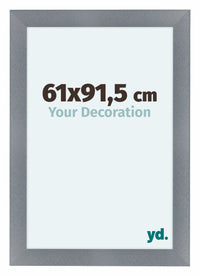 Como MDF Photo Frame 61x91 5cm Aluminium Brushed Front Size | Yourdecoration.com
