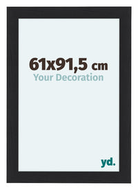 Como MDF Photo Frame 61x91 5cm Black Woodgrain Front Size | Yourdecoration.com