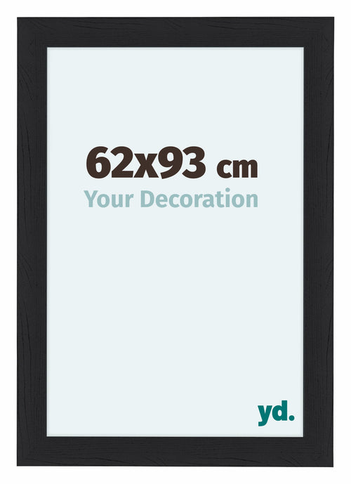Como MDF Photo Frame 62x93cm Black Woodgrain Front Size | Yourdecoration.com