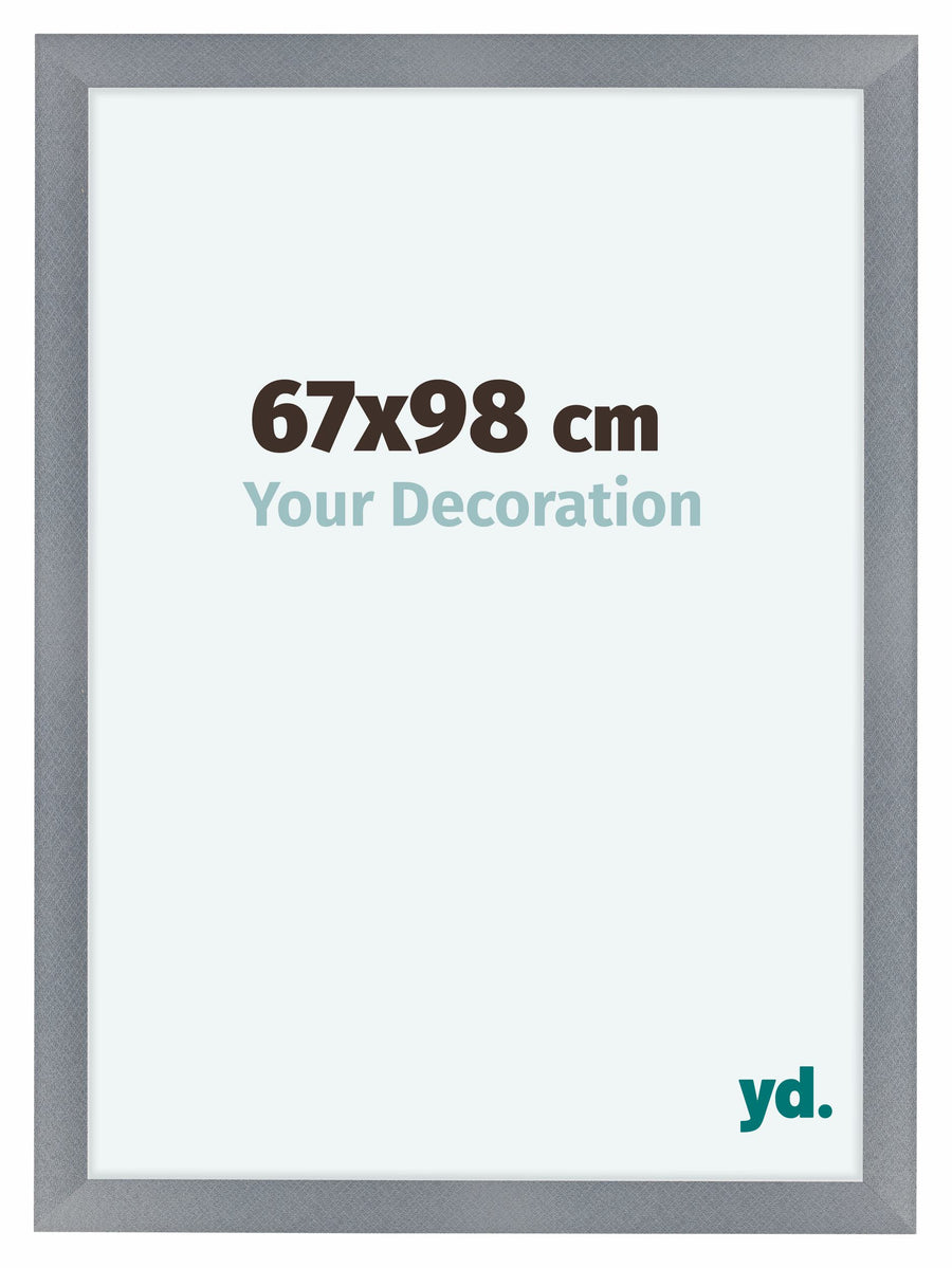 Como MDF Photo Frame 67x98cm Aluminum Brushed Front Size | Yourdecoration.com