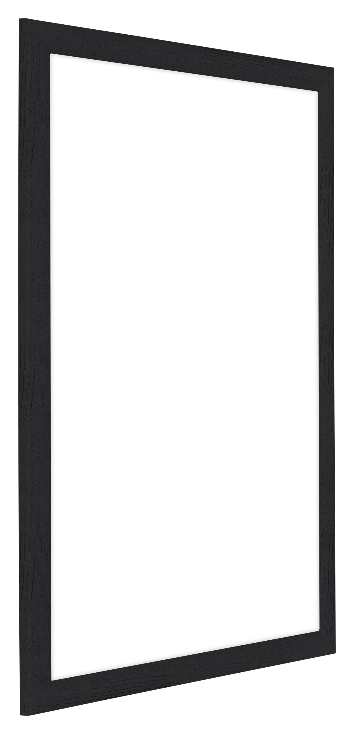 Como MDF Photo Frame 67x98cm Black Woodgrain Front Oblique | Yourdecoration.com