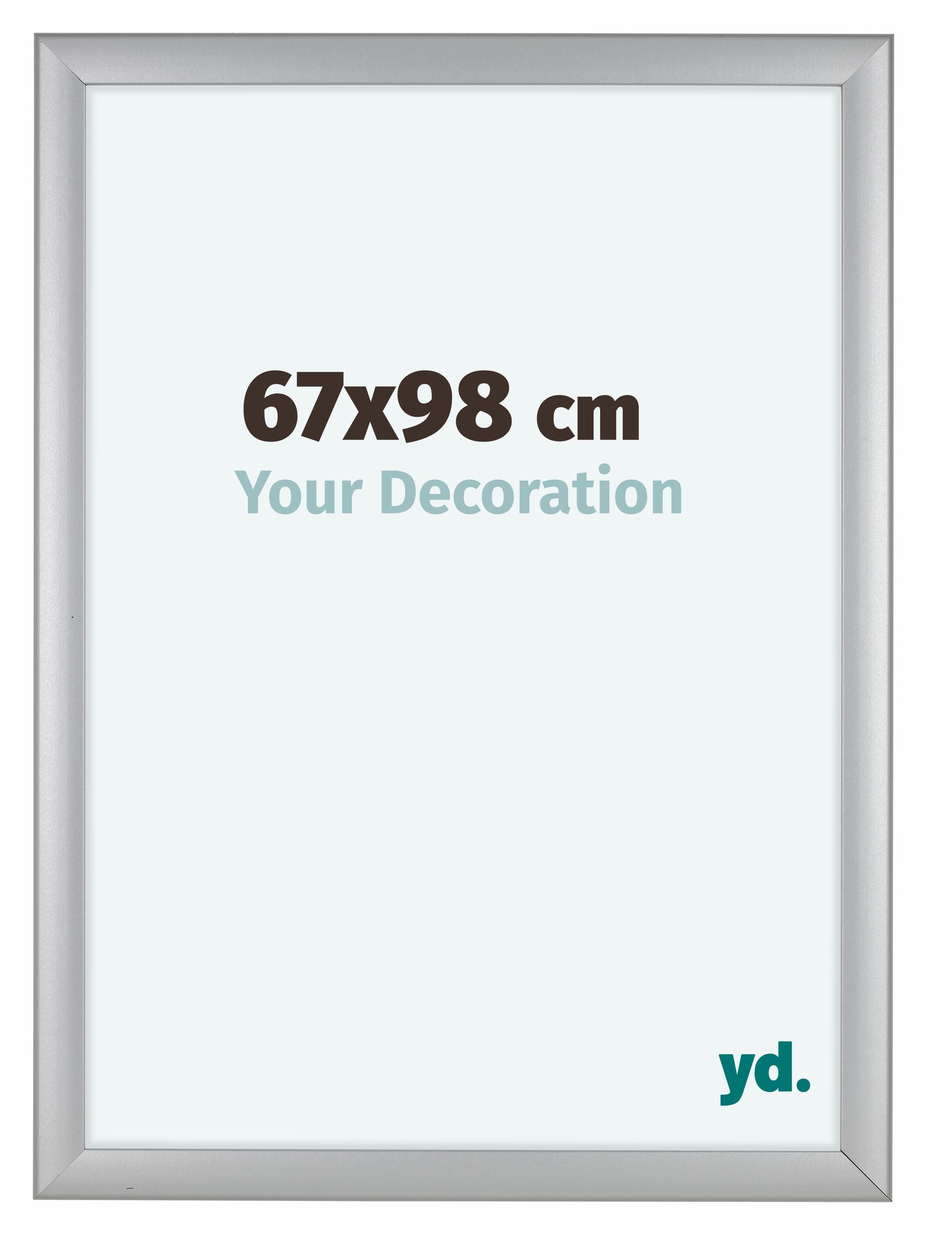 Como MDF Photo Frame 67x98cm Silver Matte Front Size | Yourdecoration.com