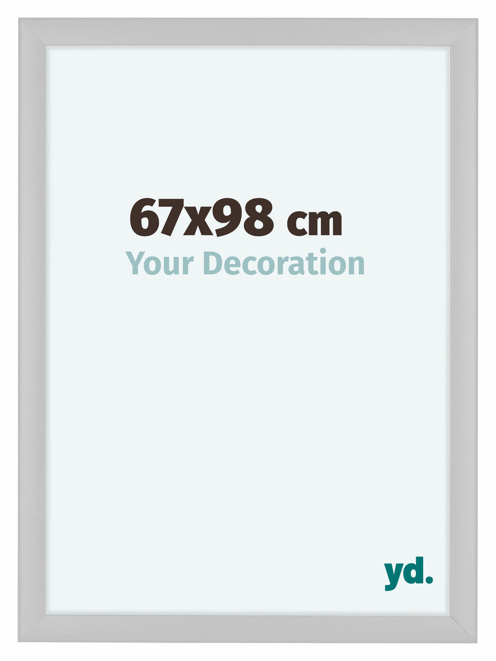 Como MDF Photo Frame 67x98cm White High Gloss Front Size | Yourdecoration.com