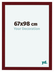 Como MDF Photo Frame 67x98cm Wine Red Swept Front Size | Yourdecoration.com
