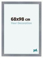 Como MDF Photo Frame 68x98cm Aluminum Brushed Front Size | Yourdecoration.com