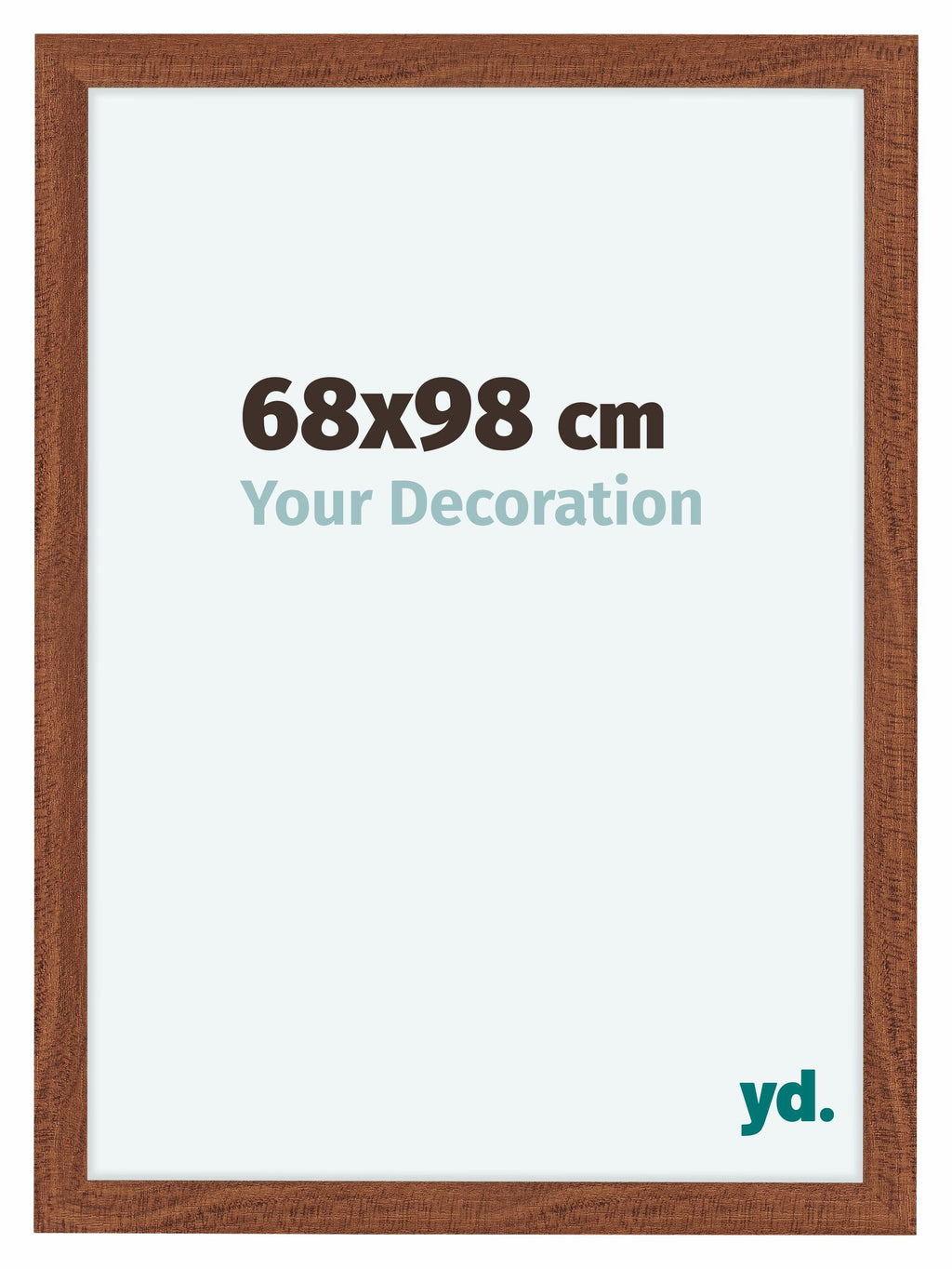 Como MDF Photo Frame 68x98cm Walnut Front Size | Yourdecoration.com