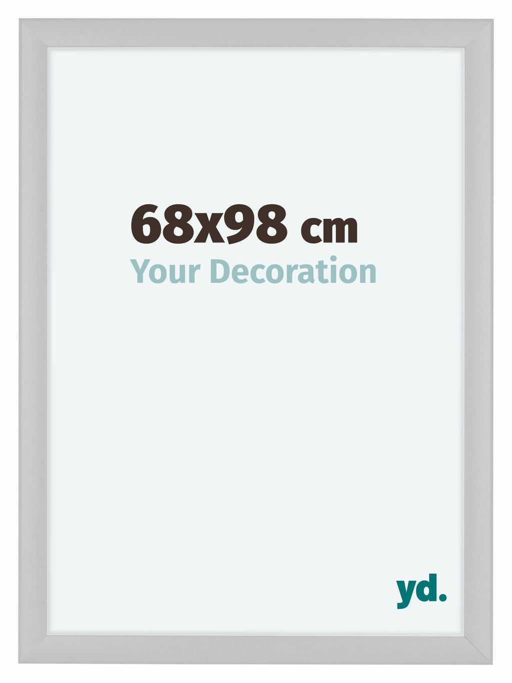 Como MDF Photo Frame 68x98cm White High Gloss Front Size | Yourdecoration.com