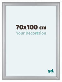 Como MDF Photo Frame 70x100cm Silver Matte Front Size | Yourdecoration.com