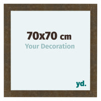 Como MDF Photo Frame 70x70cm Gold Antique Front Size | Yourdecoration.com