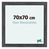 Como MDF Photo Frame 70x70cm Gray Swept Front Size | Yourdecoration.com