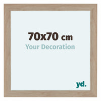 Como MDF Photo Frame 70x70cm Oak Light Front Size | Yourdecoration.com
