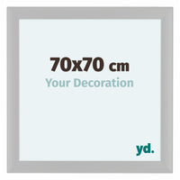 Como MDF Photo Frame 70x70cm White Woodgrain Front Size | Yourdecoration.com