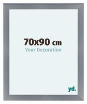 Como MDF Photo Frame 70x90cm Aluminium Brushed Front Size | Yourdecoration.com