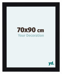 Como MDF Photo Frame 70x90cm Black High Gloss Front Size | Yourdecoration.com