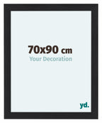 Como MDF Photo Frame 70x90cm Black Woodgrain Front Size | Yourdecoration.com
