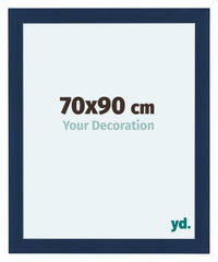 Como MDF Photo Frame 70x90cm Dark Blue Swept Front Size | Yourdecoration.com