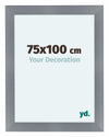 Como MDF Photo Frame 75x100cm Aluminium Brushed Front Size | Yourdecoration.com
