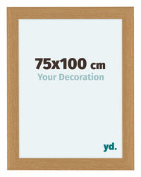 Como MDF Photo Frame 75x100cm Beech Front Size | Yourdecoration.com