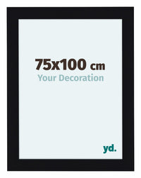 Como MDF Photo Frame 75x100cm Black High Gloss Front Size | Yourdecoration.com