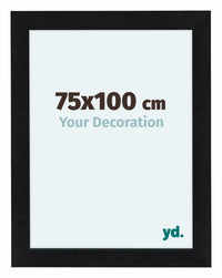 Como MDF Photo Frame 75x100cm Black Matte Front Size | Yourdecoration.com