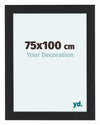 Como MDF Photo Frame 75x100cm Black Woodgrain Front Size | Yourdecoration.com