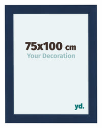 Como MDF Photo Frame 75x100cm Dark Blue Swept Front Size | Yourdecoration.com