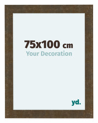 Como MDF Photo Frame 75x100cm Gold Antique Front Size | Yourdecoration.com