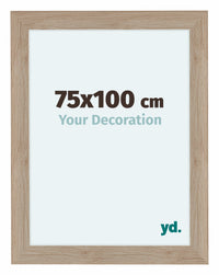 Como MDF Photo Frame 75x100cm Oak Light Front Size | Yourdecoration.com